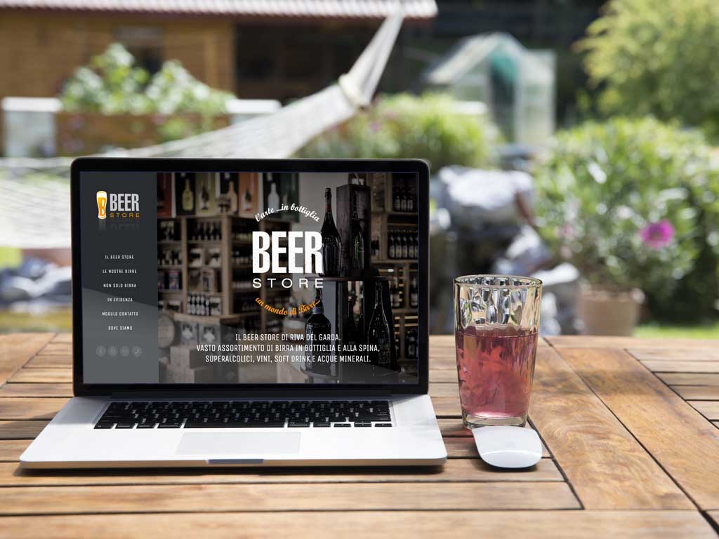 sito one page beer store horeca bevande riva del garda